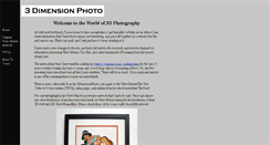 Desktop Screenshot of 3dimensionphoto.com