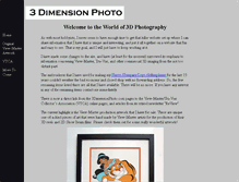 Tablet Screenshot of 3dimensionphoto.com